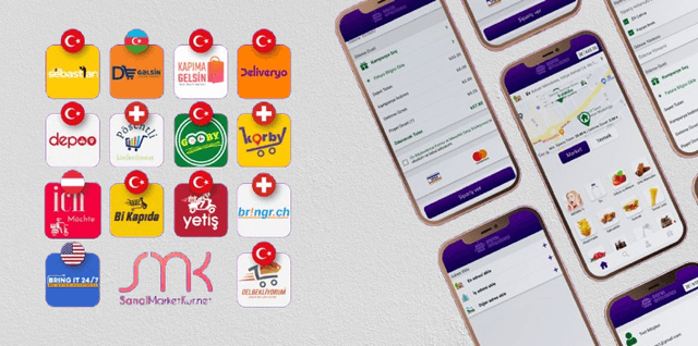 Screenshot of Online Market Apps